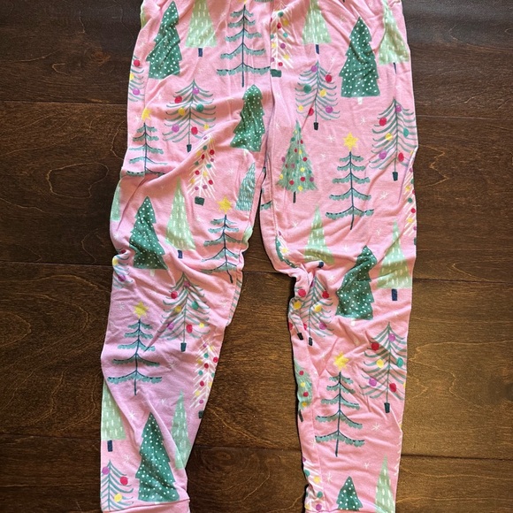 Little Sleepies Christmas/Holiday - Pink Twinkling Trees Two Piece Pajama Set - Picture 5 of 5